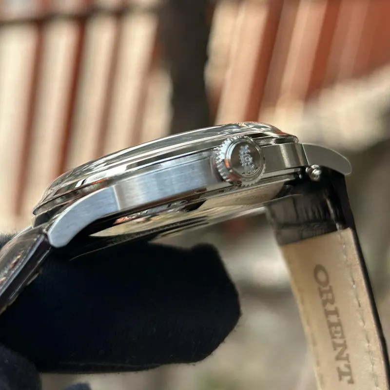 Orient Bambino Version II Dial Leather Men's Watch- RA-AC0026R